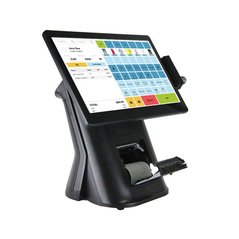 EMC certified 8G Memory Desktop Pos Machine With Thermal Printer MSR Ibutton